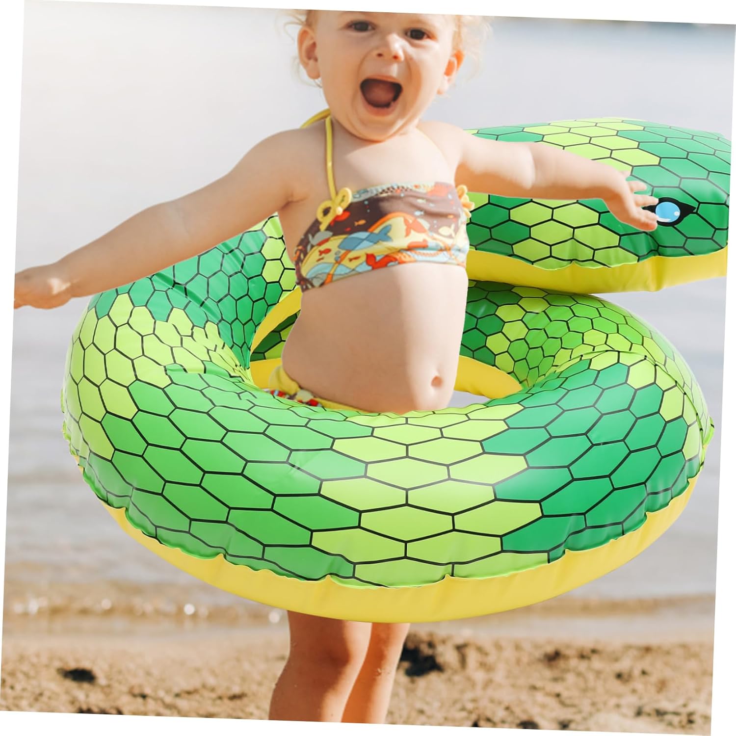 2 unids piscina piscina para niños forma serpiente tubo natación anillo niños serpiente natación anillo inflable anillo
