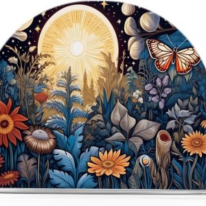 Butterfly Flowers Acrylic Napkin Holder Clear Crystal Tissue Paper Dispenser for Table, Kitchen Countertop, Restaurant, Decor Butterfly Flowers Acrylic Napkin Holder Clear Crystal Tissue Paper Dispenser for Table, Kitchen Countertop, Restaurant, Decor