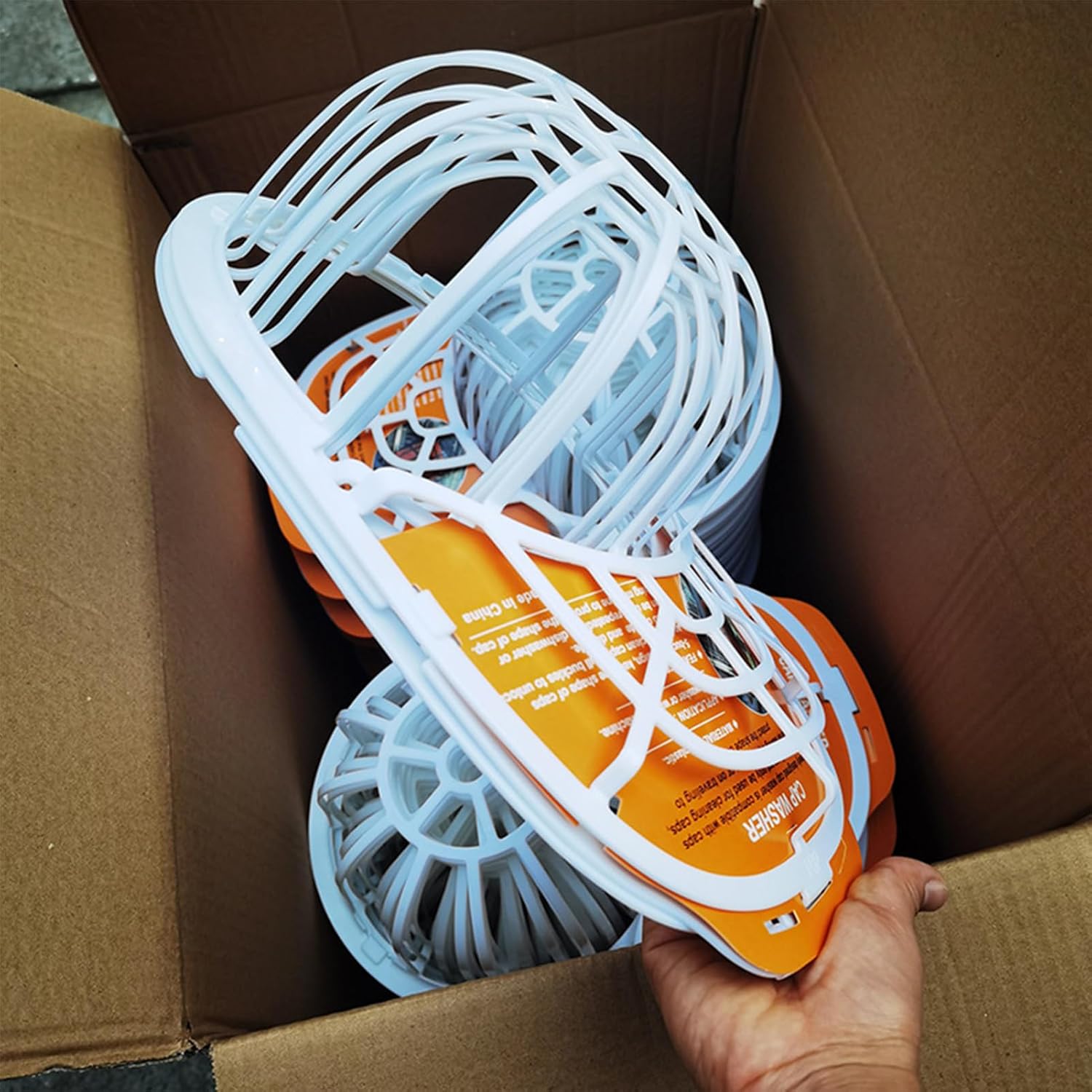 FAIRAH Arandela de sombreros, paquete de 2 soportes de almacenamiento de gorras de béisbol, limpiadores portátiles de gorras de béisbol, jaula de