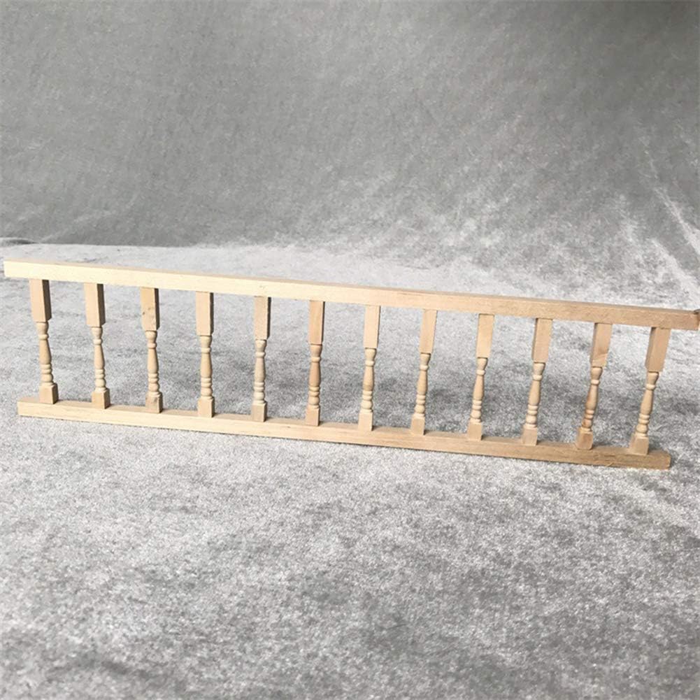 Valla de madera para casa de muñecas en miniatura 112, modelo de casa de muebles de madera