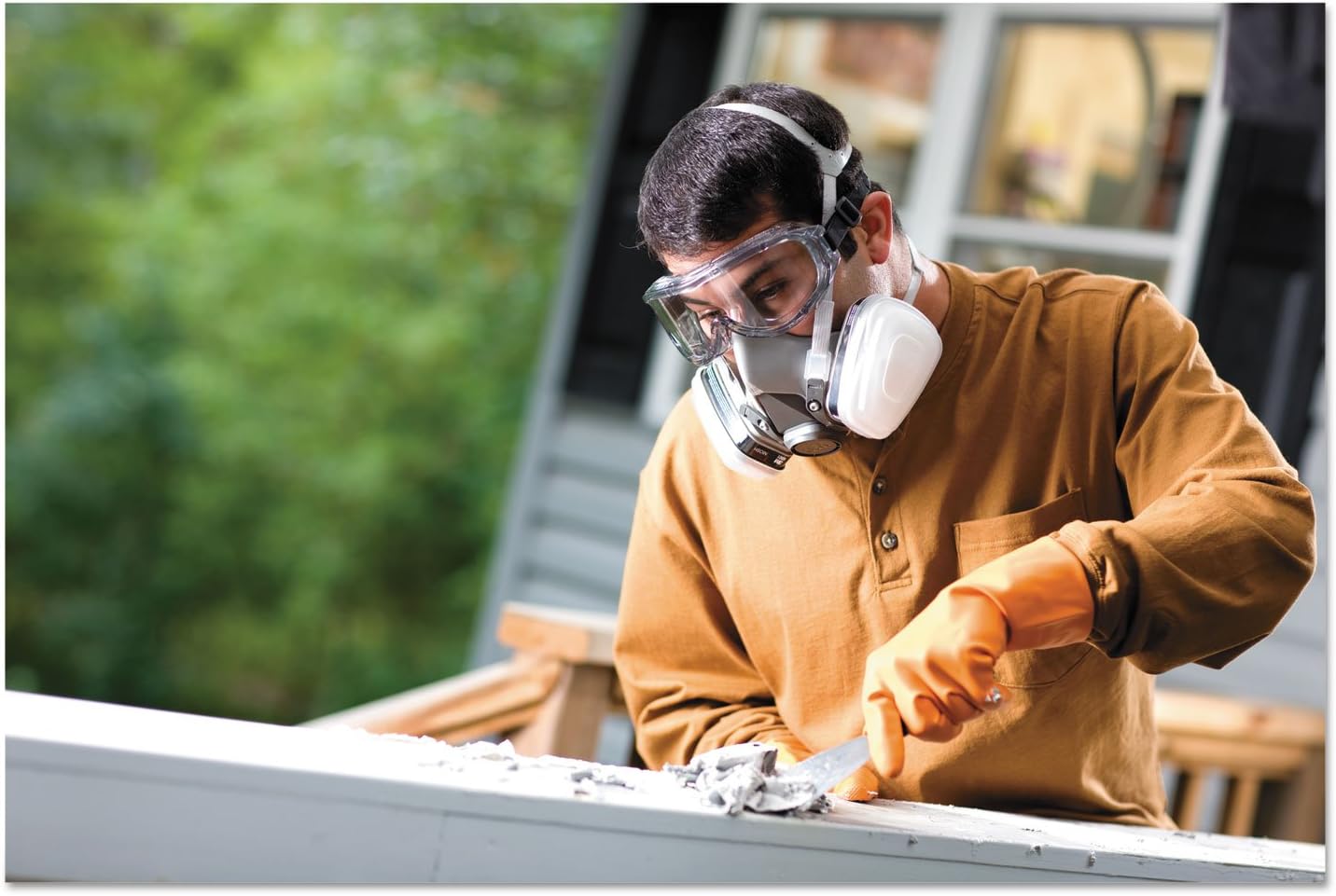 3M MMM6311PA1A – Espray de pintura de media cararespirador de pesticidas