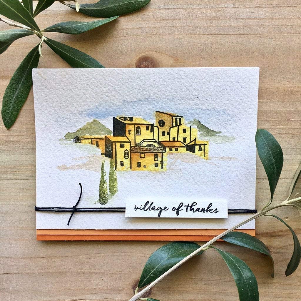 Hero Arts CM349 Color Layering Village