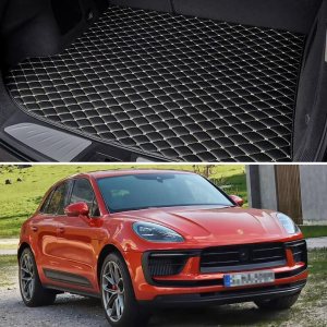 Tapete para maletero de automóvil, ajuste personalizado, compatible con Porsche Macan 2015-2022, alfombrilla de carga para todo tipo de clima y Tapete para maletero de automóvil, ajuste personalizado, compatible con Porsche Macan 2015-2022, alfombrilla de carga para todo tipo de clima y