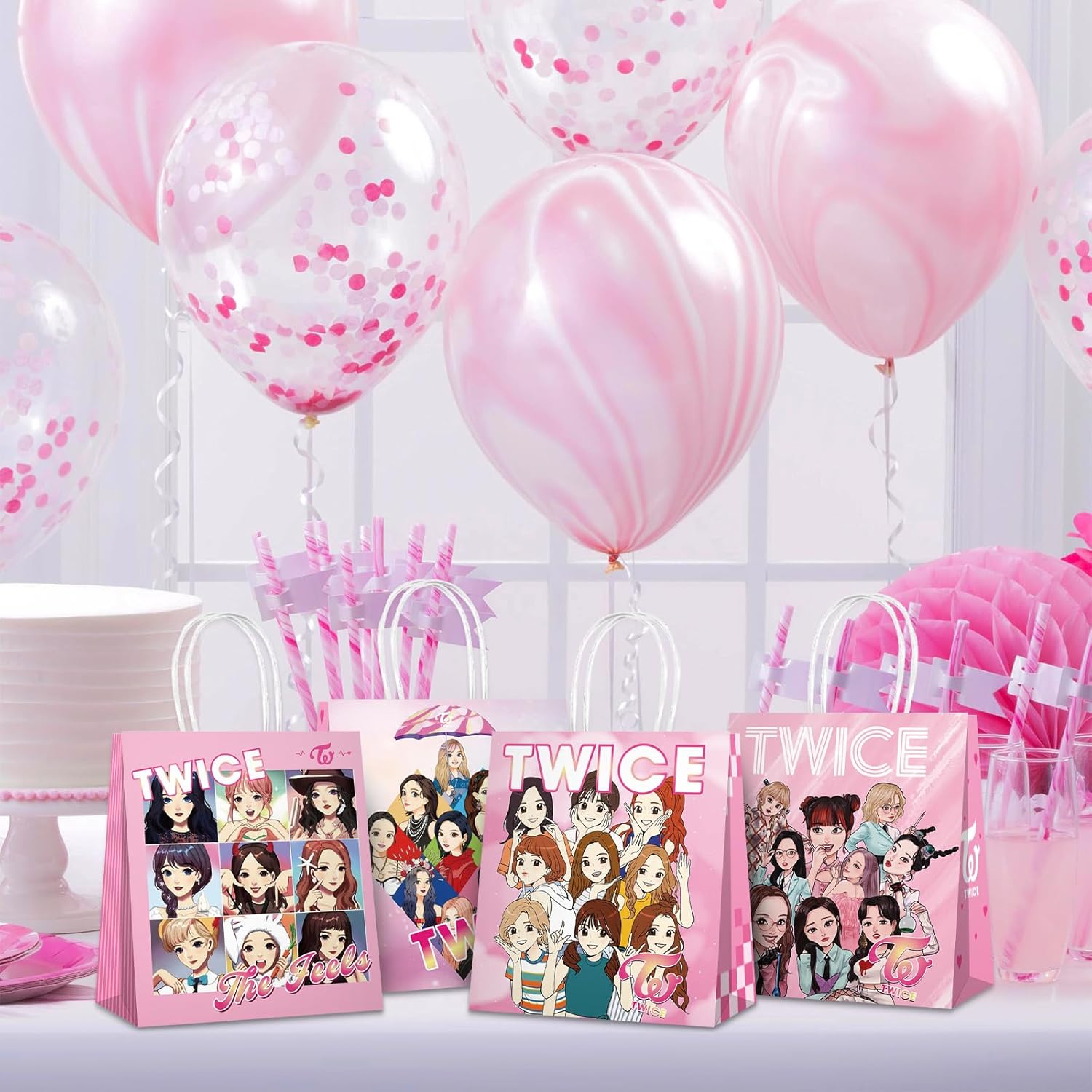 12 bolsas de regalo dos veces, bolsas de fiesta dos veces, mercancía dos veces para suministros de decoración de fiesta de cumpleaños (morado)