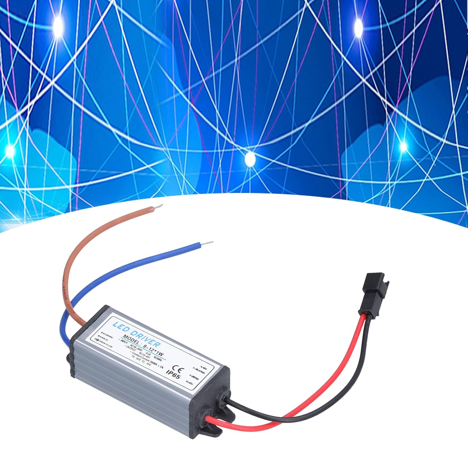 Fuente de alimentación LED Transformador impermeable IP65 AC 85 a 265V a CC 24 a 45V Convertidor de voltaje constante LED Fuente de alimentación de