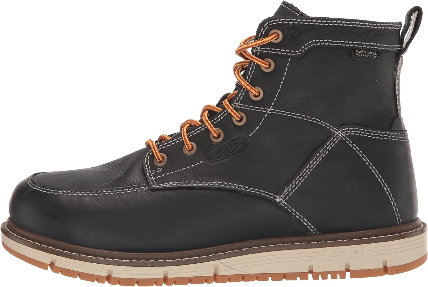 KEEN Utility Botas de trabajo impermeables con punta de aleación de 6 pulgadas para hombre San José