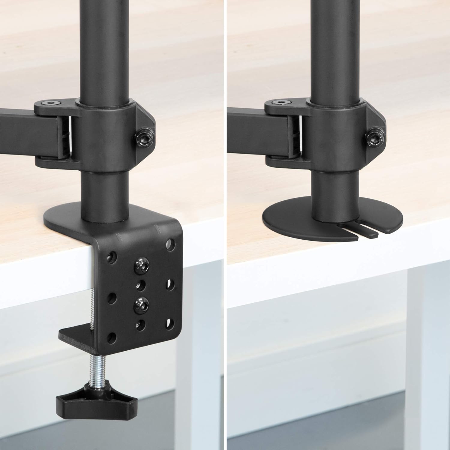 Mount-It! Soporte de escritorio para laptop, brazo de movimiento completo para laptop con bandeja ventilada, brazo de extensión ajustable de alta