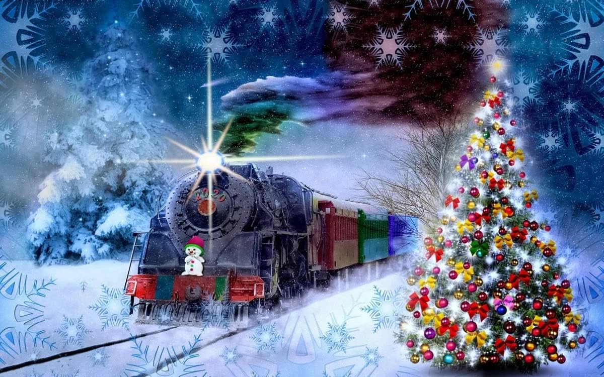 Rompecabezas de Navidad de 500 piezas de Papá Noel, rompecabezas de paisaje de nieve de invierno para adultos y niños