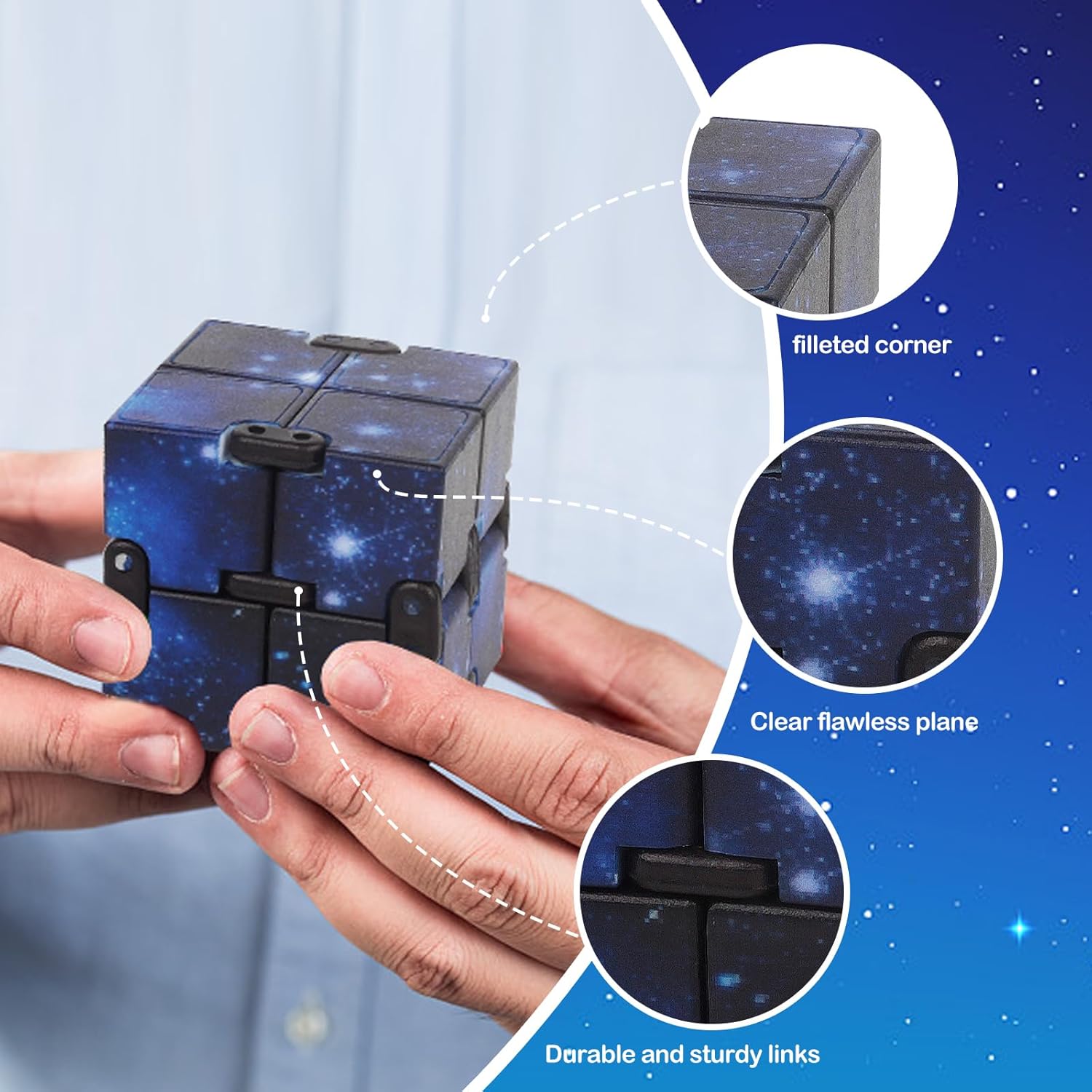 Fidget Infinity Cool Cube Toys juguete para ansiedad de mano, cubos mágicos, cosas geniales, artículos únicos, regalos de cumpleaños, niños, niñas,