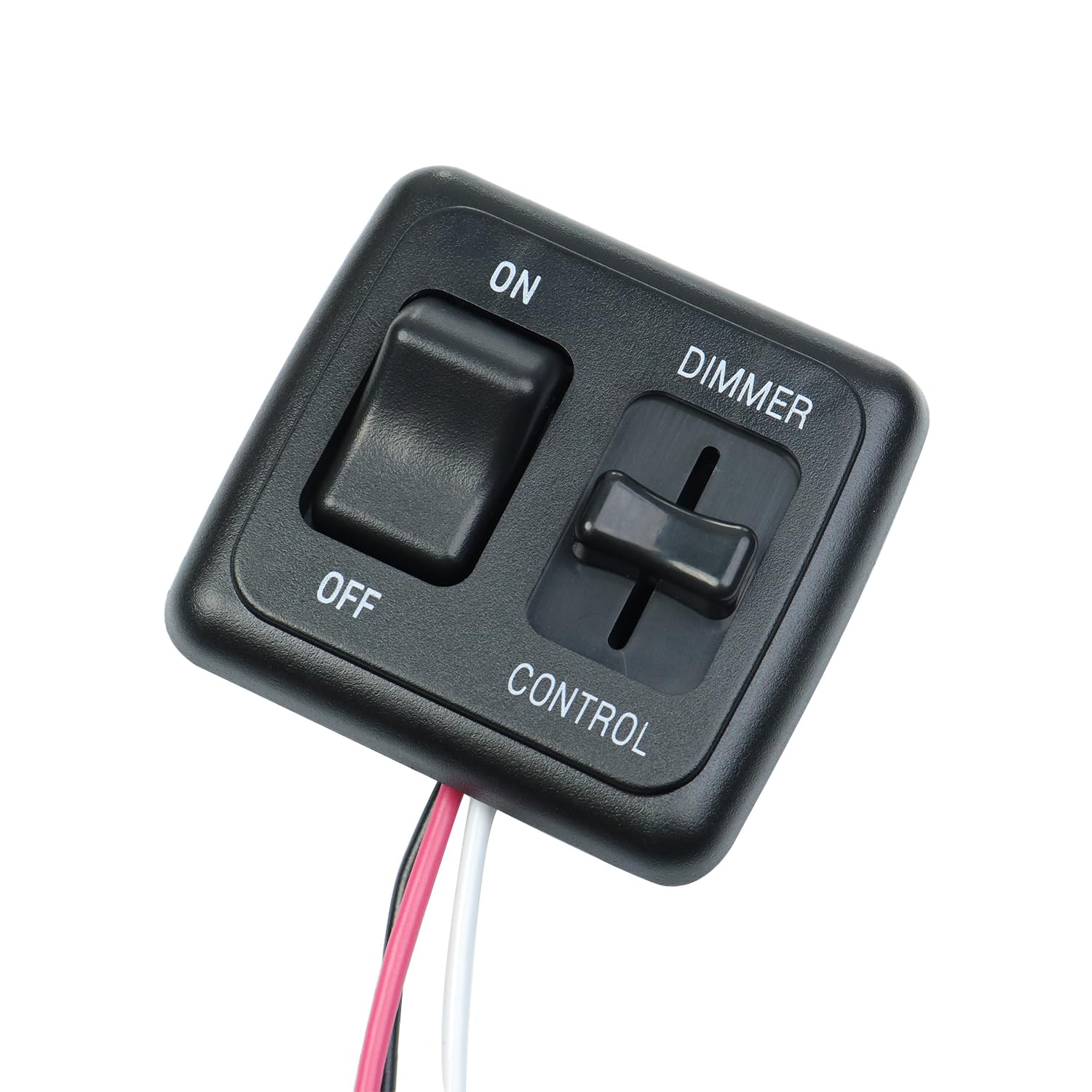 Interruptor de palanca de atenuador de 12 voltios CC, control de atenuador lateral alto para iluminación LED, halógena, incandescente, RV,