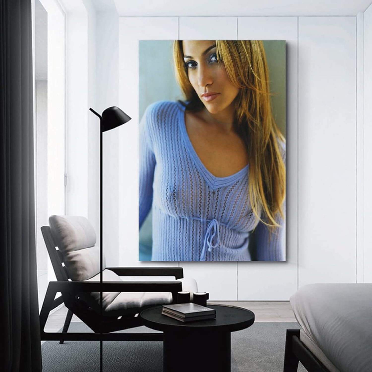 GSANEI Jennifer Lopez – Póster decorativo para pared, sala de estar, dormitorio, 24 x 36 pulgadas (23.6 x 35.4 in)