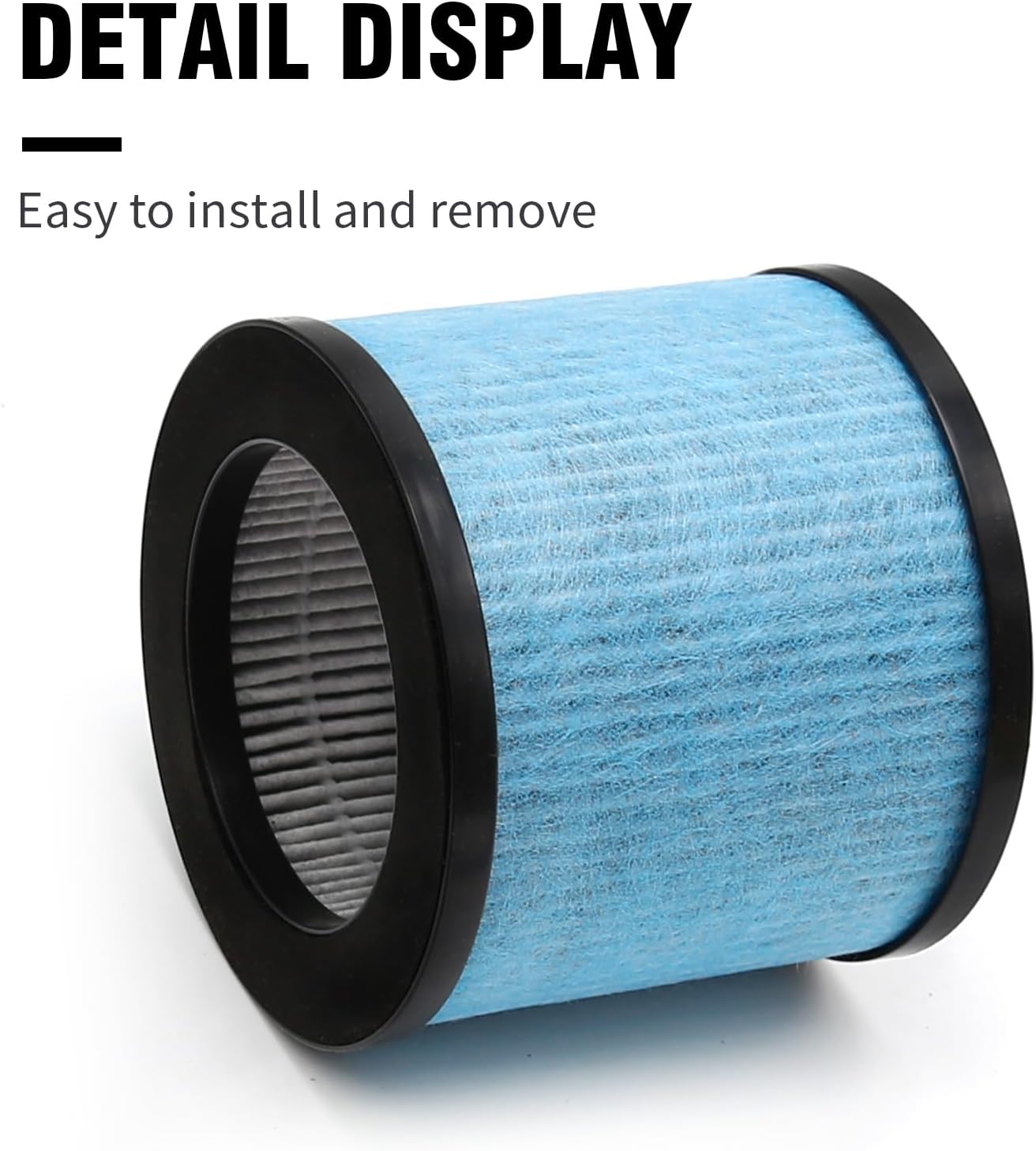 TPAP002 Filtro HEPA de repuesto para purificador de aire TOPPIN TPAP002 Comfy Air C1, H13 HEPA tipo y prefiltro de carbón activado, TPFF002, paquete