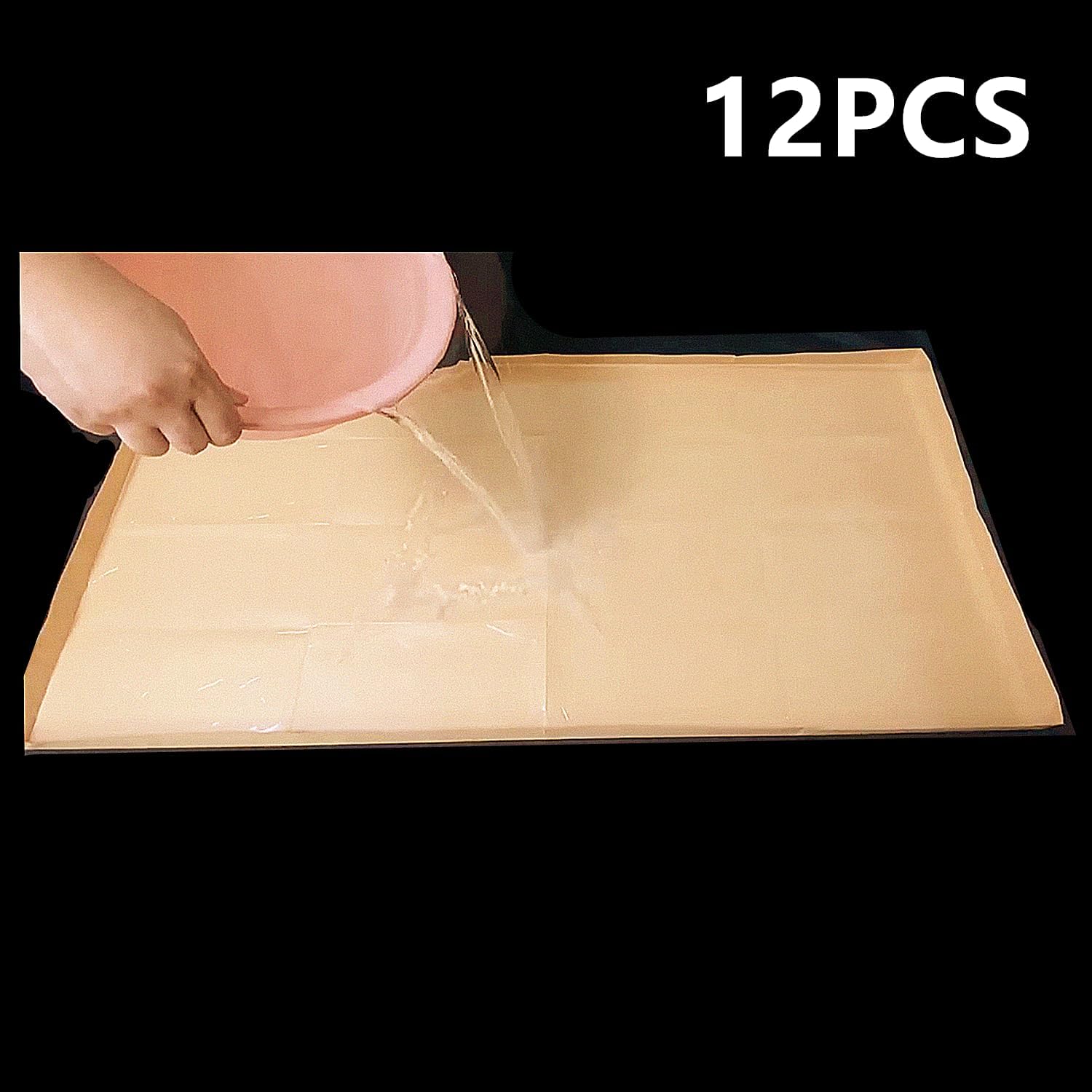 ZInginglife – Jaula de cobaya, papel impermeable, desechable, jaulas grandes, parte inferior de 4 meses (12 unidades)