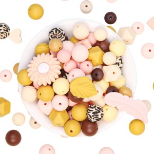 120 cuentas de silicona a granel, colores otoñales emparejados con cuentas de silicona ricas y cuentas focales de silicona, libera la creatividad 120 cuentas de silicona a granel, colores otoñales emparejados con cuentas de silicona ricas y cuentas focales de silicona, libera la creatividad