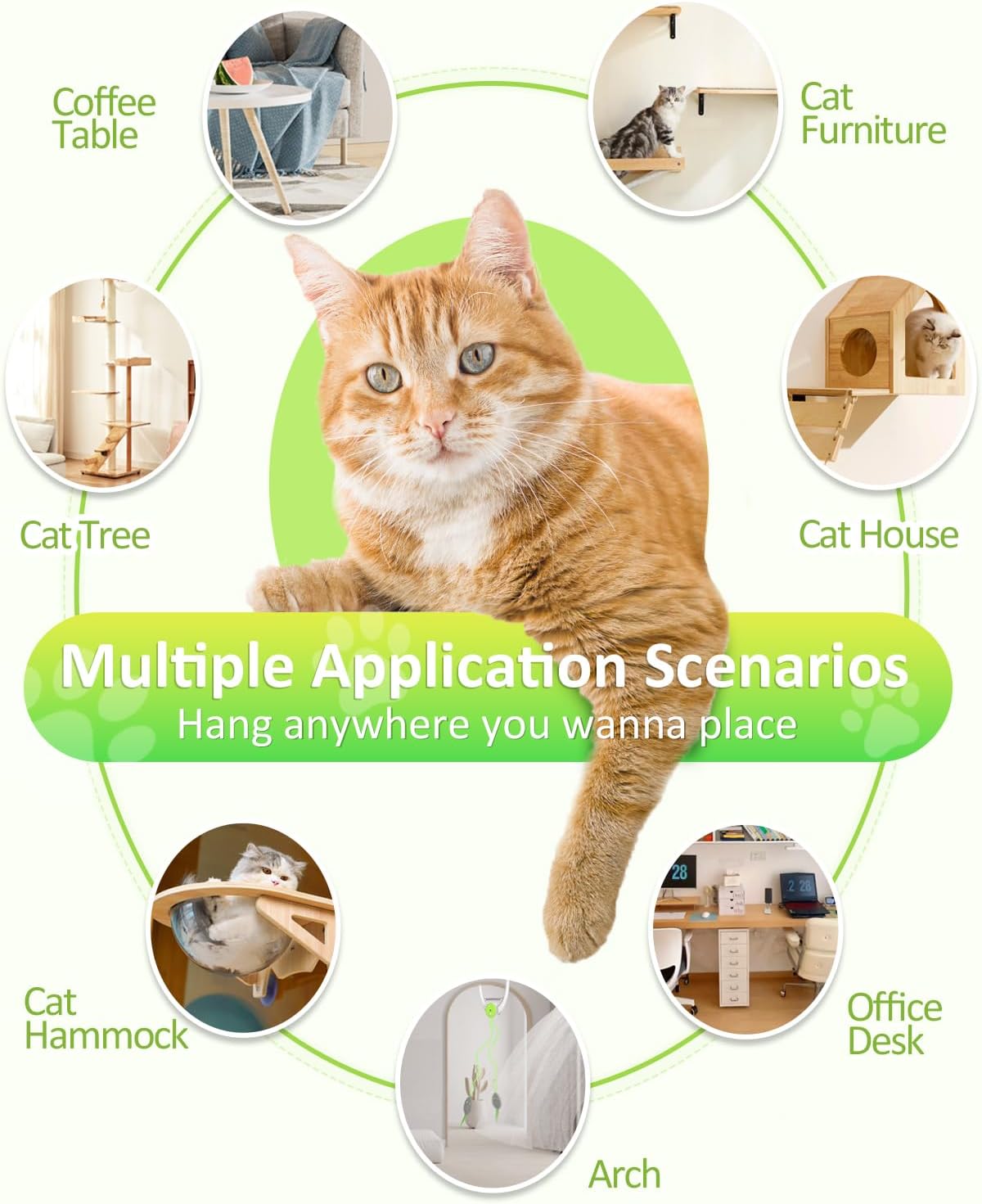 Juguete recargable para gatos activado por movimiento con coloridos ratones rebotantes, cuerda elástica y plumas, para gatos y gatitos de interior