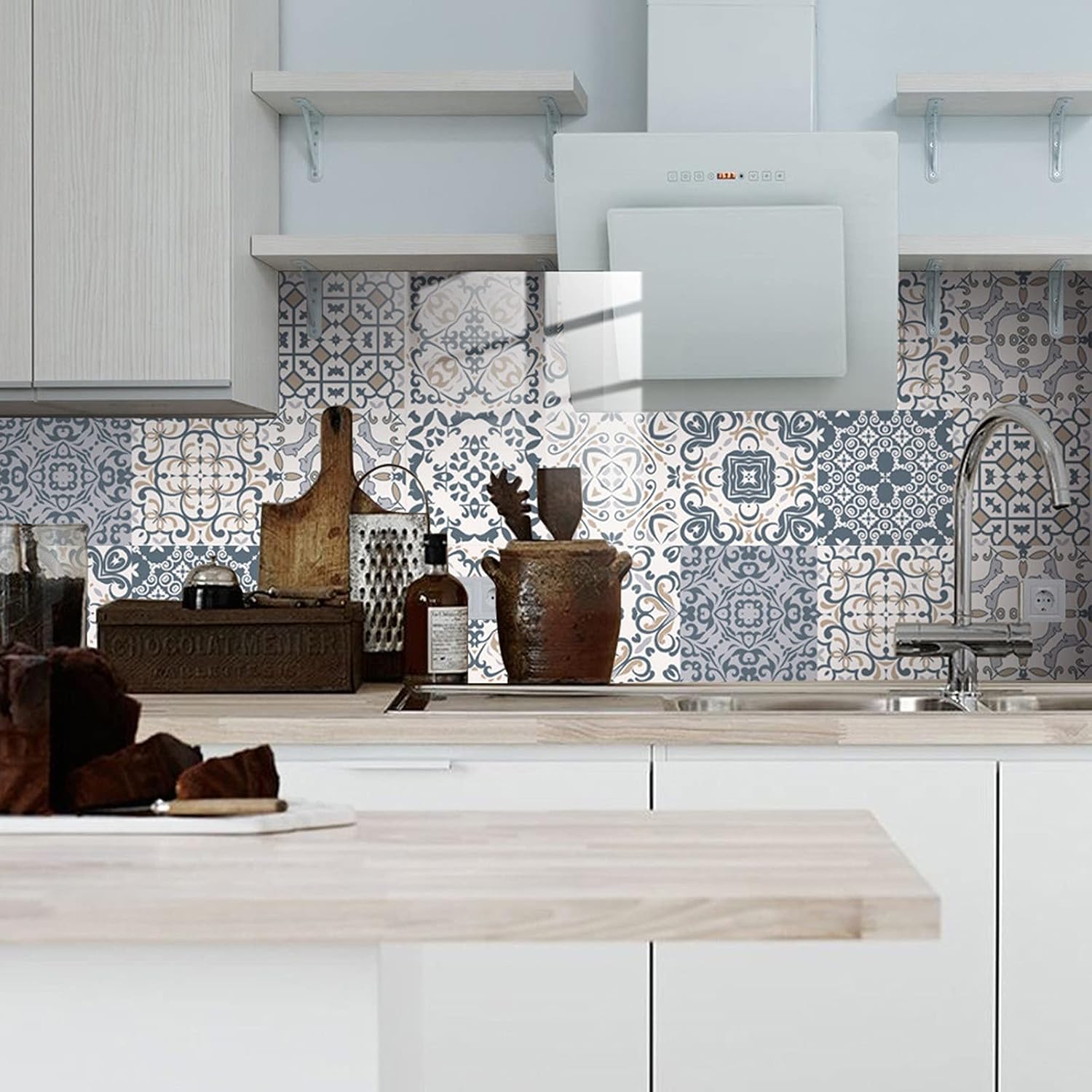 Azulejos autoadhesivos 3D de 10 hojas para despegar y pegar, azulejos autoadhesivos 3D para baño, cocina, pared, azulejos, bordes