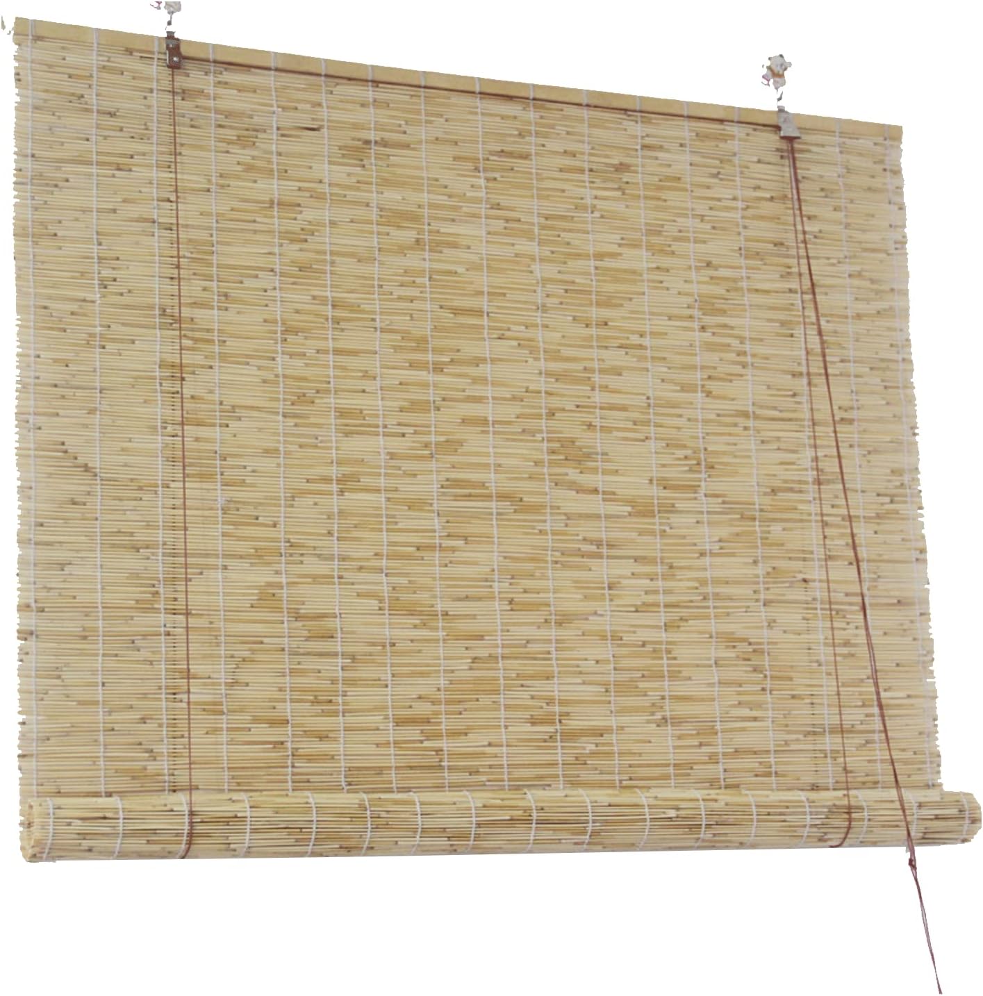 Persianas de bambú para patio, persianas de bambú para patio al aire libre, cortina de junco, cortina de césped, cortina de césped, cortina de