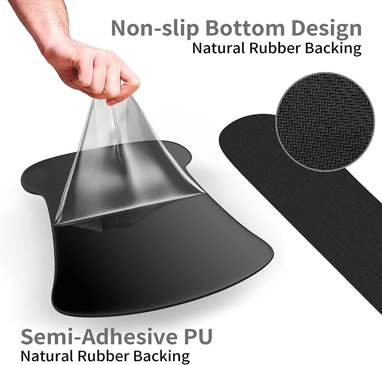 Alfombrilla de mouse con soporte de muñeca, alfombrilla de mouse ergonómica de gel de espuma viscoelástica para teclado y reposamuñecas adecuada