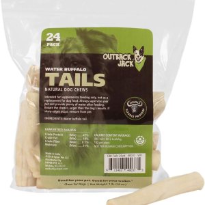 Water Buffalo Tails – Golosinas para perros 100% naturales, 6 pulgadas, 16 onzas Water Buffalo Tails – Golosinas para perros 100% naturales, 6 pulgadas, 16 onzas