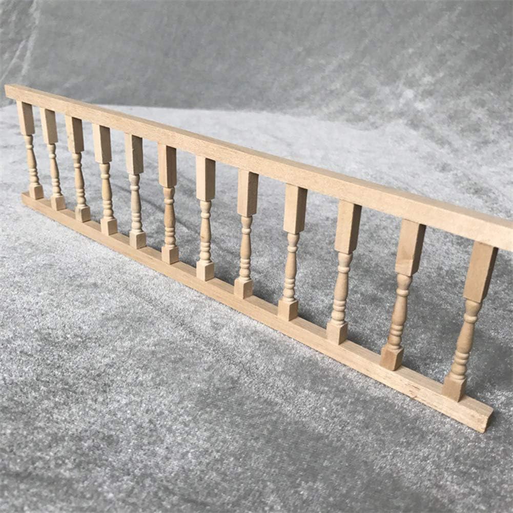 Valla de madera para casa de muñecas en miniatura 112, modelo de casa de muebles de madera