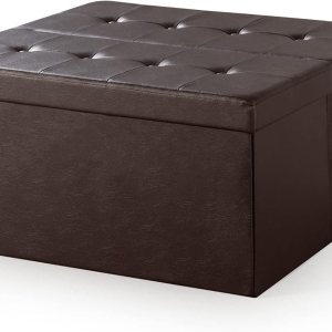 Otto & Ben – Mesa de centro con parte superior de elevación inteligente, plegable, de piel sintética, otomana, reposapiés, cuadrado de 30 pulgadas, Otto & Ben – Mesa de centro con parte superior de elevación inteligente, plegable, de piel sintética, otomana, reposapiés, cuadrado de 30 pulgadas,