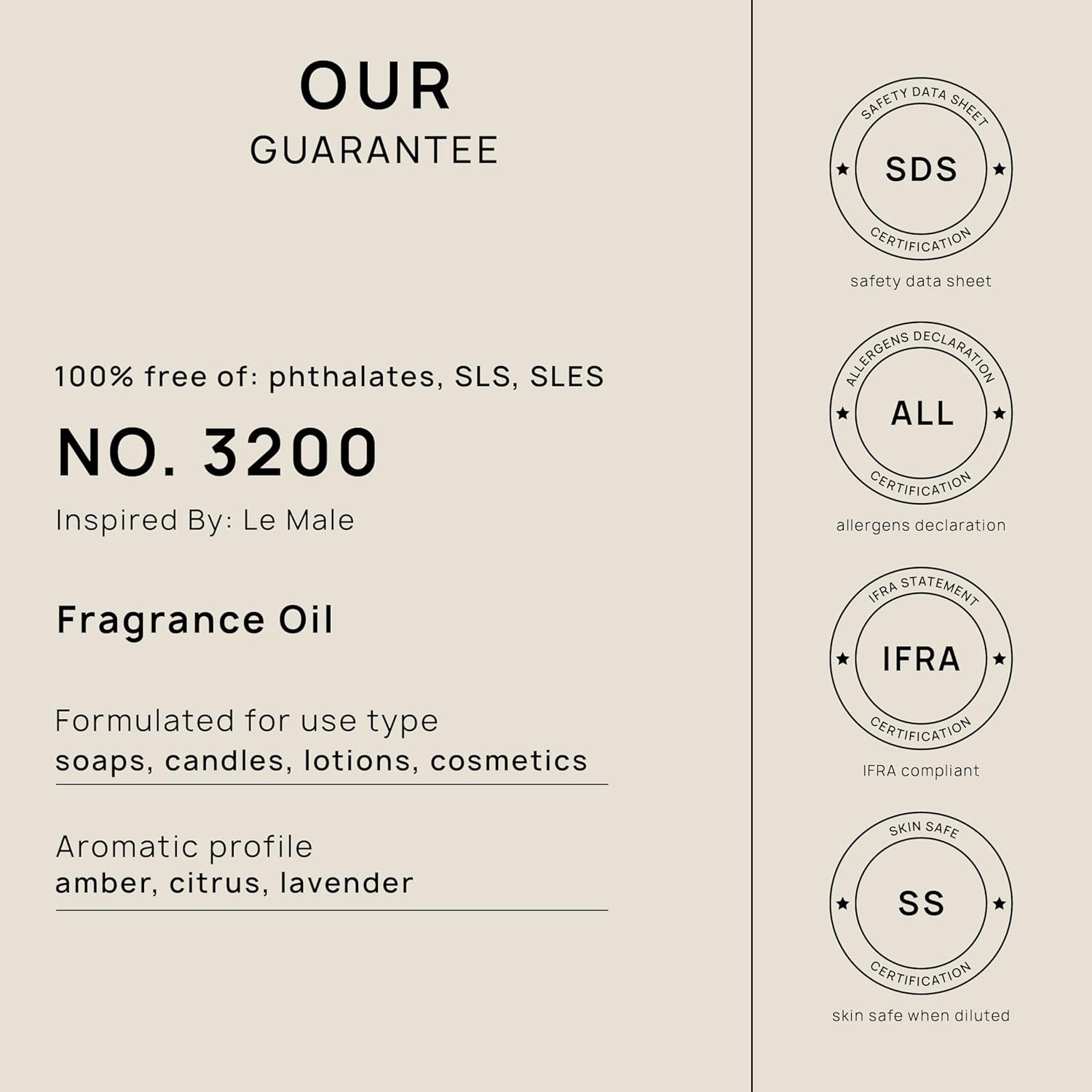 VINEVIDA Jean Paul Gaultier Le Male Aceite de fragancia para fabricación de jabón para fabricación de velas, aceites de perfume, velas de soja,