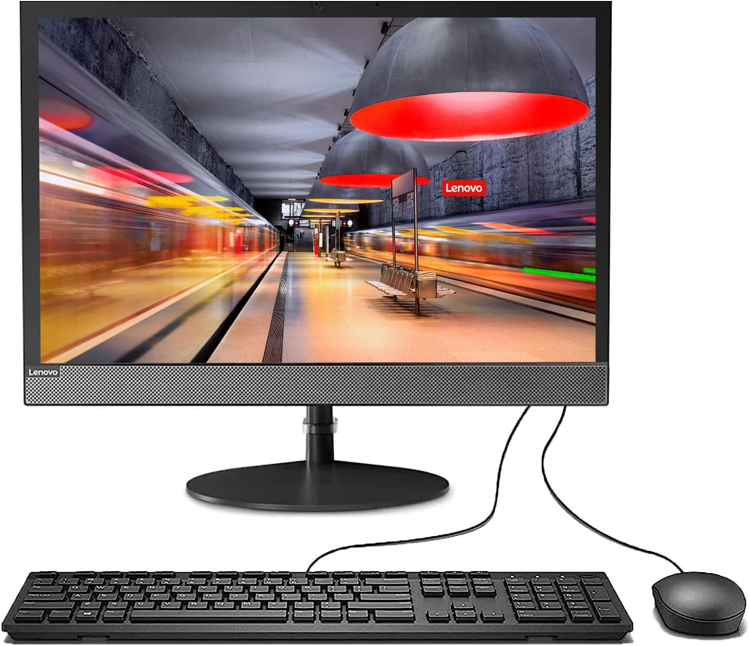 Lenovo Escritorio empresarial todo en uno, pantalla AIO HD+ de 19.5, 16 GB de RAM, SSD PCIe de 2 TB, procesador Intel de doble núcleo, DVD-RW,