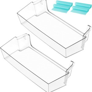 Fetechmate – Estante de repuesto para puerta de refrigerador W11239961 W10900538, estante lateral para refrigerador, paquete de 2 unidades de Fetechmate – Estante de repuesto para puerta de refrigerador W11239961 W10900538, estante lateral para refrigerador, paquete de 2 unidades de