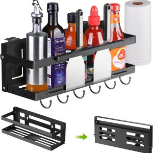 Organizador de parrilla mejorado para parrillas Blackstone de 17″22″, soporte organizador de accesorios de parrilla plegable, caja de almacenamiento Organizador de parrilla mejorado para parrillas Blackstone de 17″22″, soporte organizador de accesorios de parrilla plegable, caja de almacenamiento