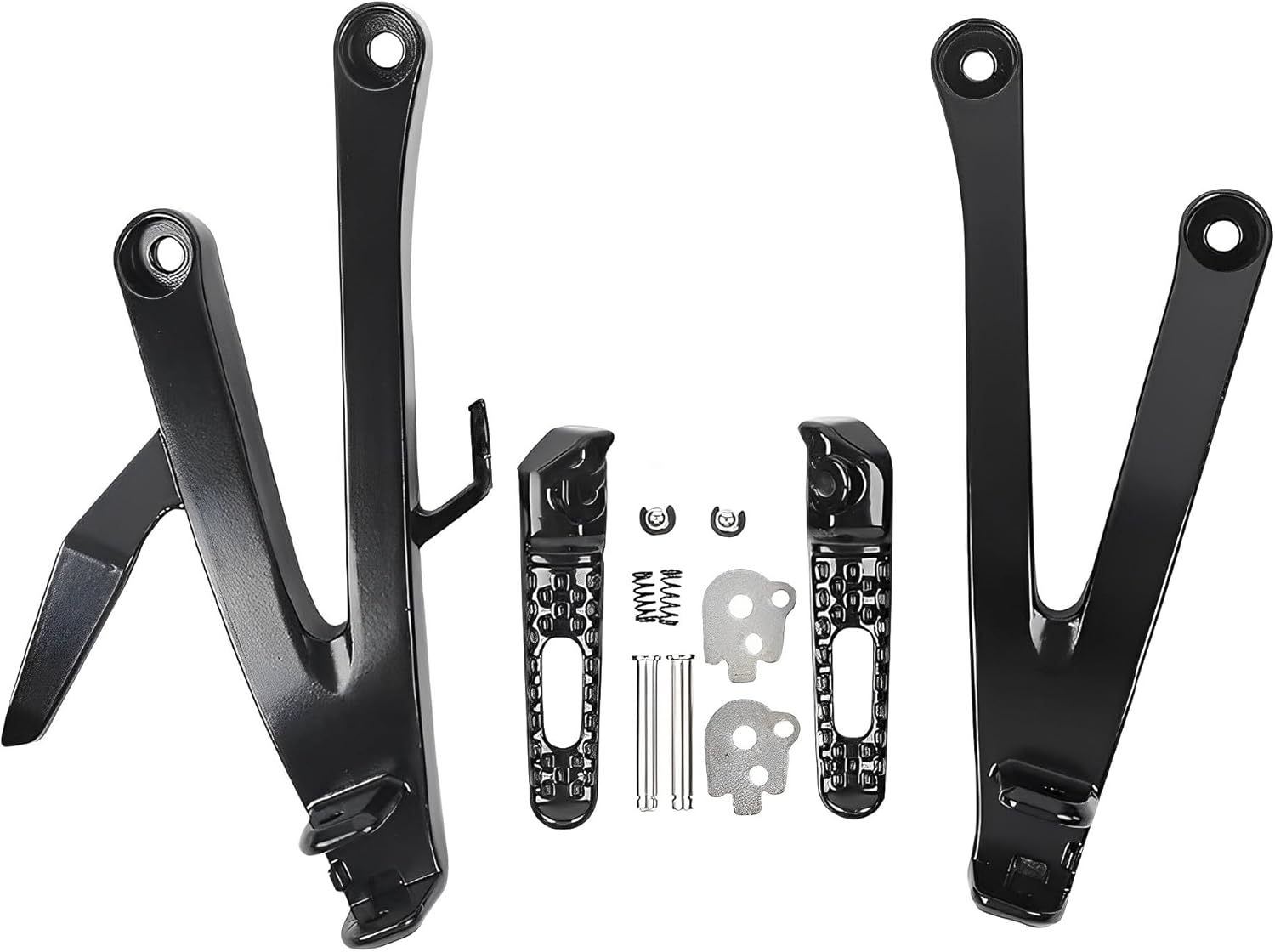 Reposapiés trasero Pedales Estriberas Juego de soportes para Honda CBR600RR 2007-2014 (parte trasera-3)