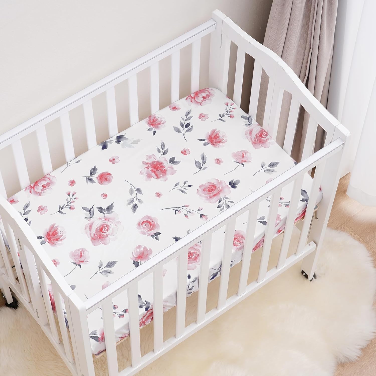 david’s kids Paquete de 3 sábanas para cuna, paquete premium N Play, sábanas neutrales para niños y niñas, suaves y transpirables, para colchón Pack