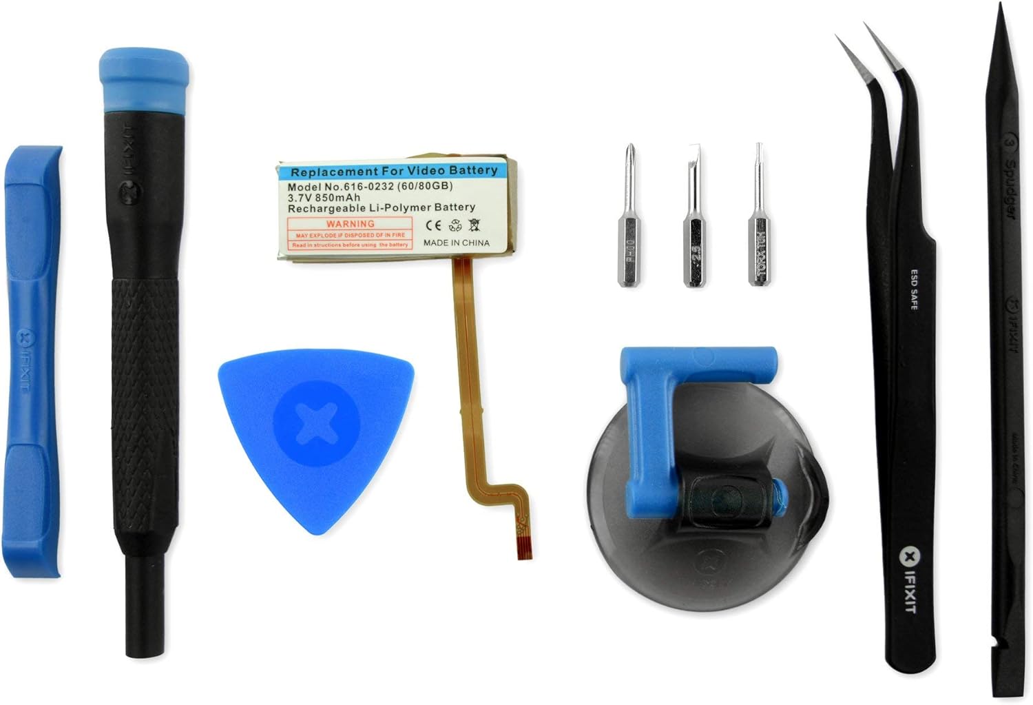 iFixit Batería compatible con iPod Video 6080 GB – Kit de reparación
