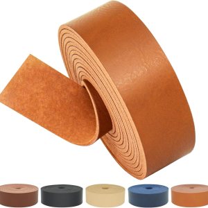 ABIDISO Correa de piel sintética de 1 pulgada de ancho y 90 pulgadas de largo, cuero suave para proyectos de manualidades, tiras de cinturón de ABIDISO Correa de piel sintética de 1 pulgada de ancho y 90 pulgadas de largo, cuero suave para proyectos de manualidades, tiras de cinturón de
