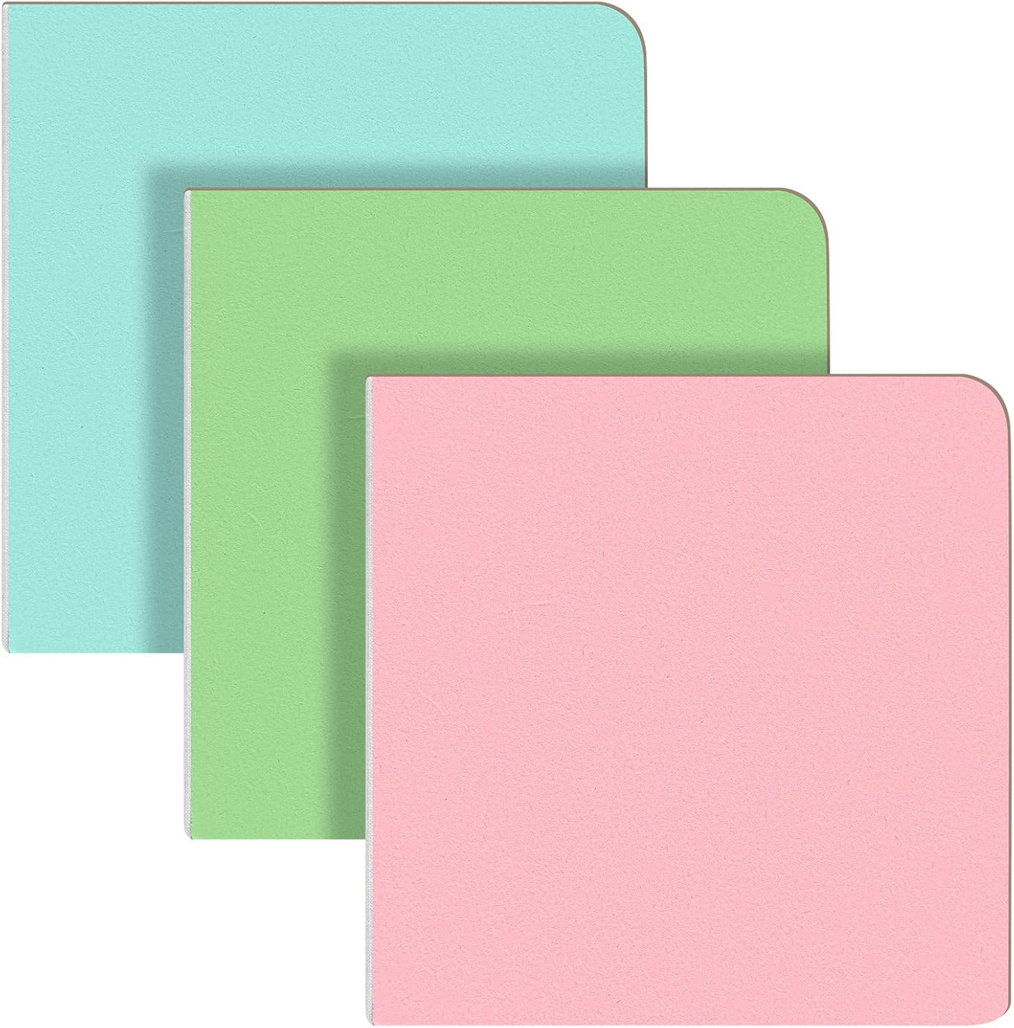 Ctosree 3 cuadernos de bocetos de acuarela de 3.9 x 3.9 pulgadas, portátil, cuadrado, cuaderno de bocetos de pintura, 90 hojas, papeles de dibujo