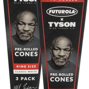 Futurola – Conos preollados tamaño King  Mike Tyson Ranch Classic White Preroll Cono  3 tubos preenrollados con punta de filtro y varilla de Futurola – Conos preollados tamaño King  Mike Tyson Ranch Classic White Preroll Cono  3 tubos preenrollados con punta de filtro y varilla de