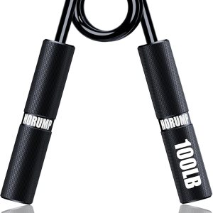 HORUMP Entrenador de fuerza de agarre de 100 libras, fortalecedor de agarre de mano de metal, fortalecedor de antebrazo, agarre de mano HORUMP Entrenador de fuerza de agarre de 100 libras, fortalecedor de agarre de mano de metal, fortalecedor de antebrazo, agarre de mano