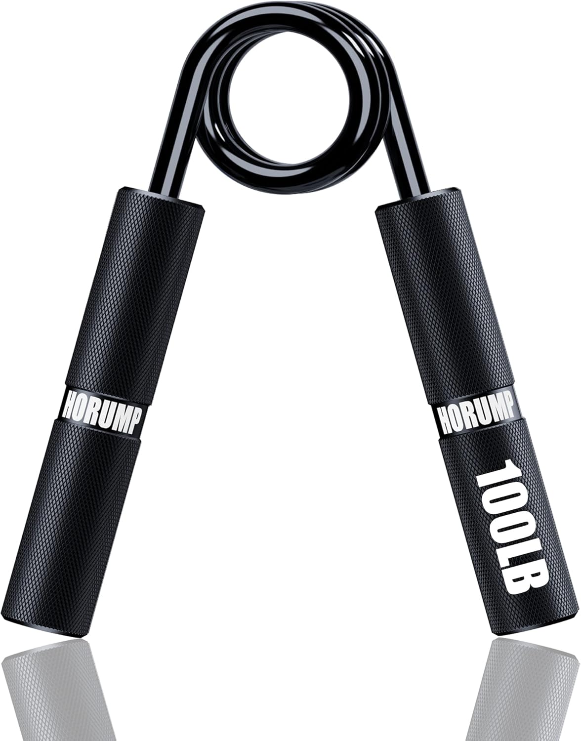 HORUMP Entrenador de fuerza de agarre de 100 libras, fortalecedor de agarre de mano de metal, fortalecedor de antebrazo, agarre de mano