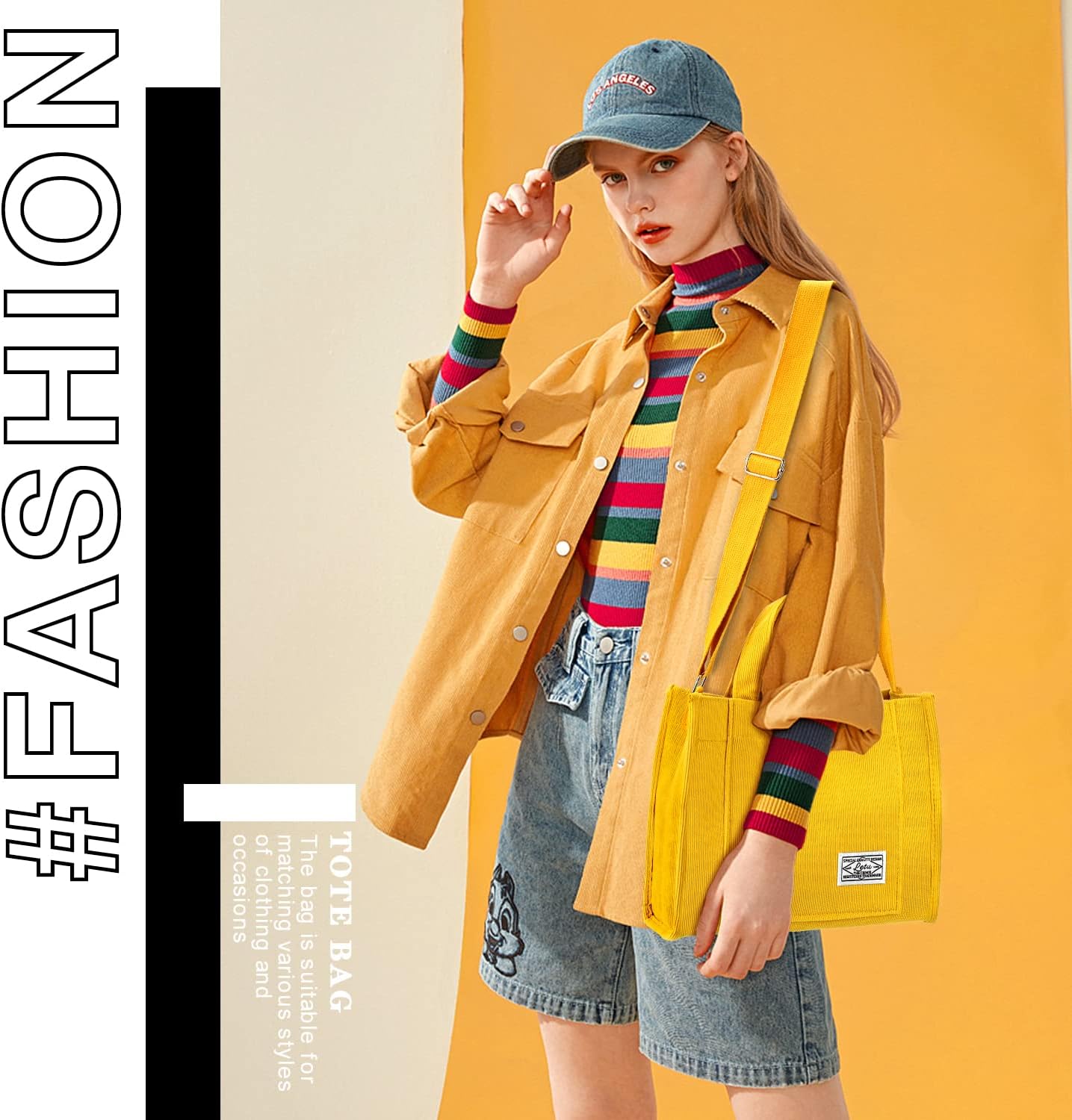 Bolsa de pana para mujer, pequeña bolsa de mano, mini bolsa estética cruzada, bolso de mano – Trabajo y viajes de compras