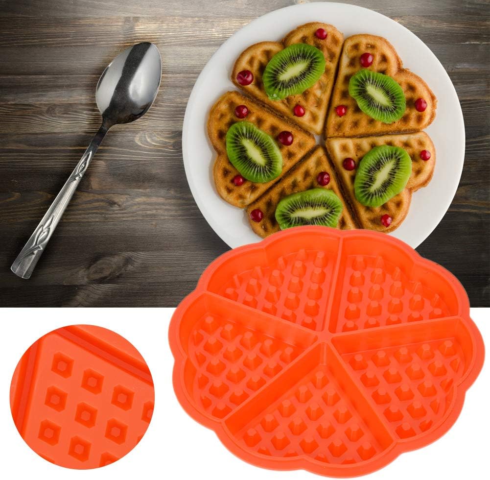 Waffles Nestle hace molde Cavity Molding para juegos de utensilios para hornear (forma de corazón)