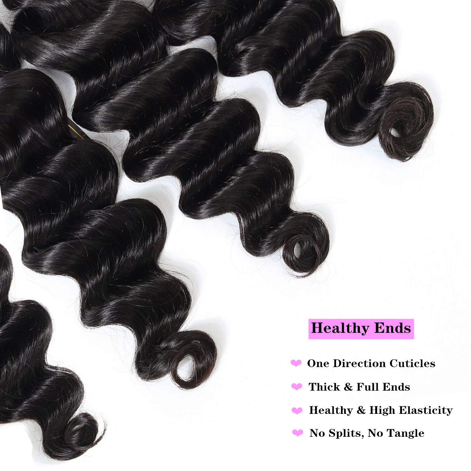 Paquetes individuales de cabello humano virgen peruano 9A de onda profunda, paquetes individuales de ondas sueltas, paquetes húmedos y ondulados,