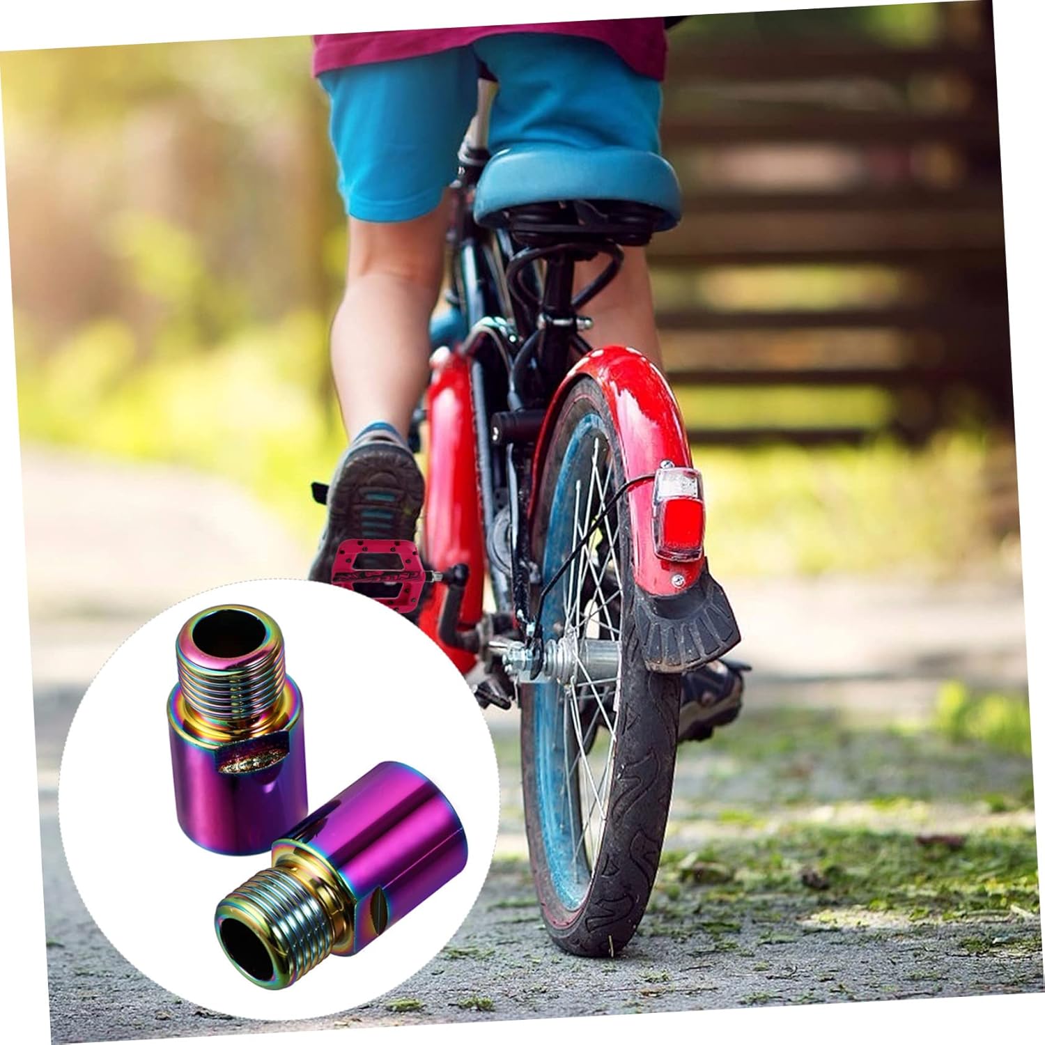 1 par de pedales extensor pedales pedales MTB Pedales de bicicleta Accesorios de bicicleta MTB Pedal Extender Se Accesorios de bicicleta