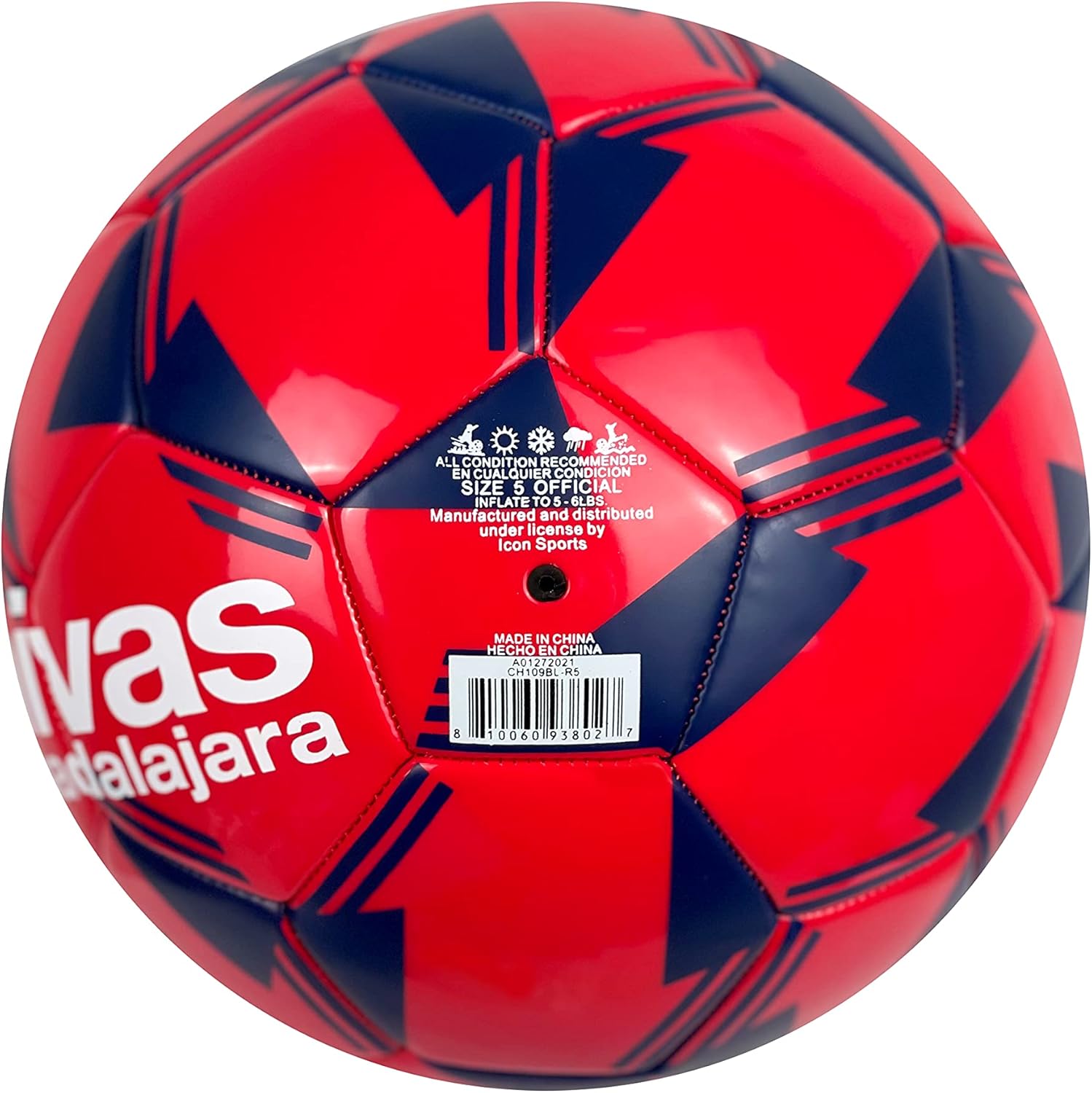 Balón de fútbol Chivas (talla 5), Club Deportivo Guadalajara – Balón de fútbol #5