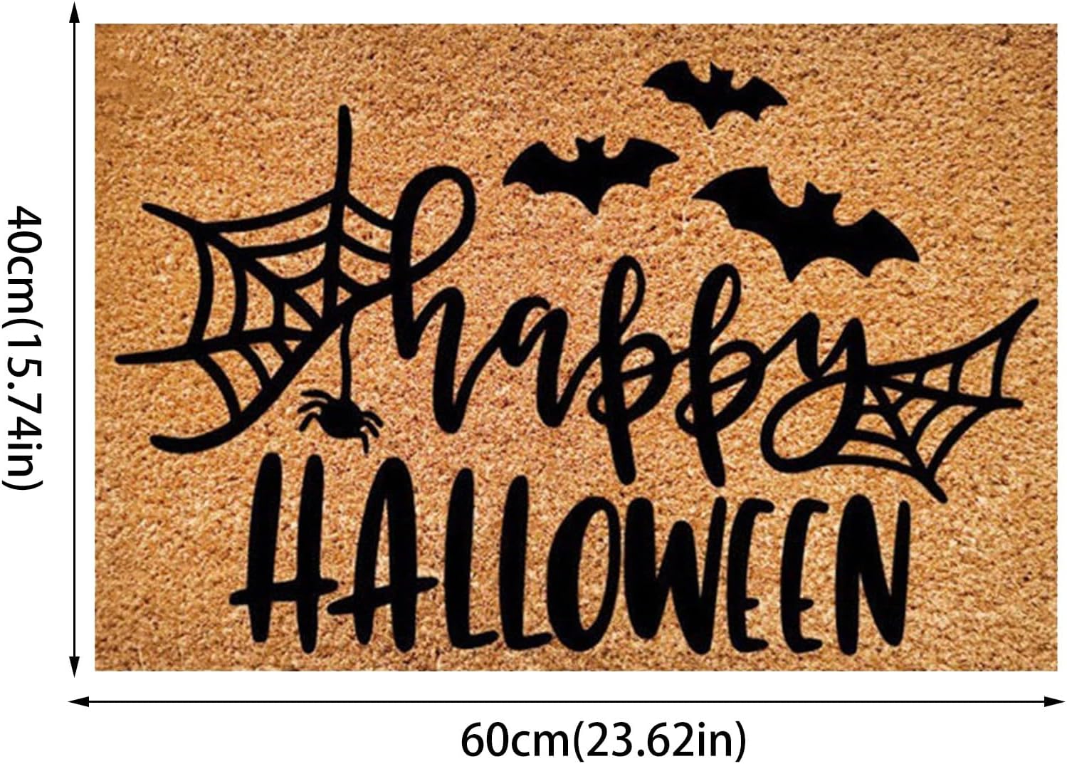 Felpudo de Halloween para interiores y exteriores, decoración de puerta delantera, decoración de Halloween, porche, entrada