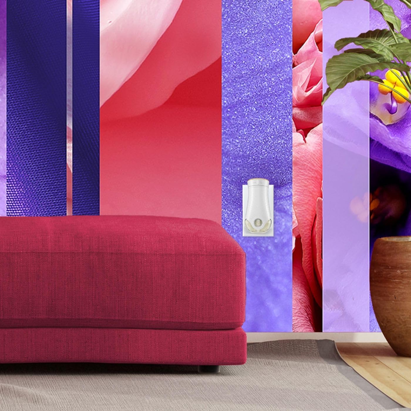 Glade PlugIns – Kit de iniciación de ambientador, aceites esenciales y perfumados para el hogar y el baño, rosa y floración, 4.02 onzas líquidas, 2