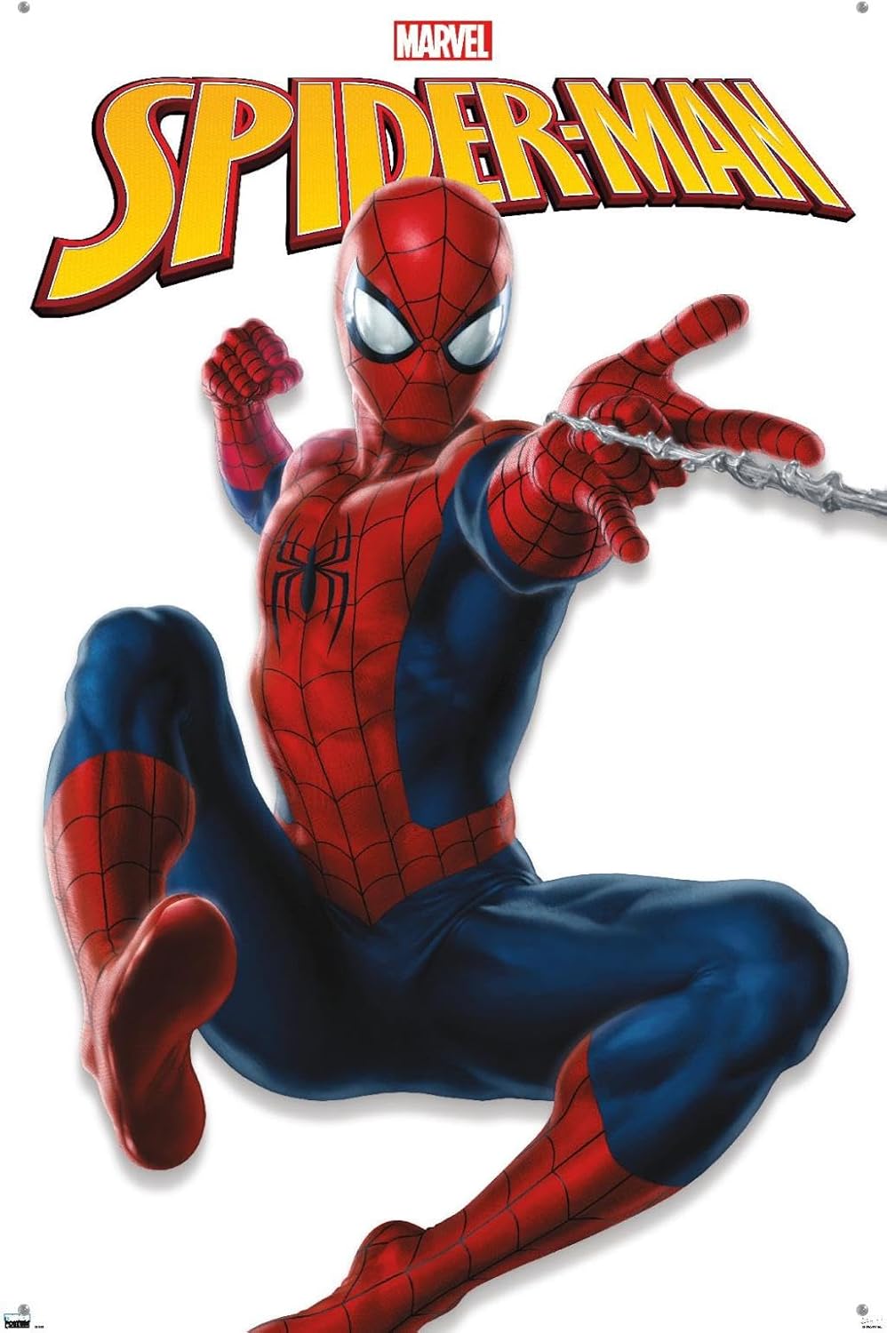 Trends International Marvel Comics – Póster de pared de la serie Spider-Man, 22.37 x 34.00 pulgadas, paquete de póster premium y alfiler