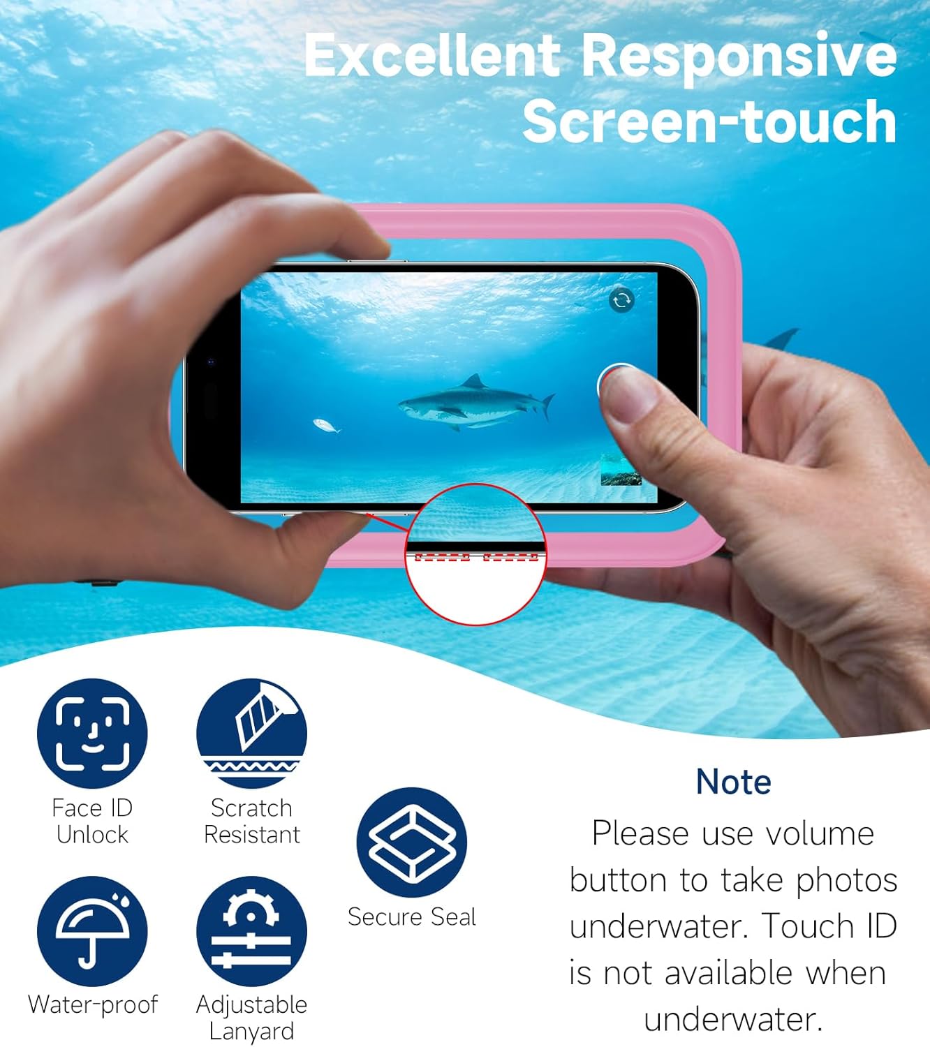 WEKEEP Paquete de 2 fundas universales impermeables para teléfono de hasta 8.3 pulgadas, IPX8, funda seca para teléfono celular compatible con
