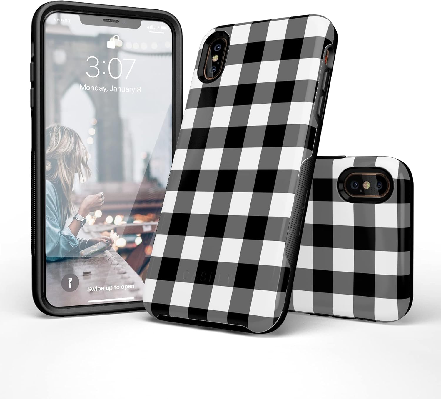 Casely – Funda para teléfono celular de 360 grados de cobertura para tu teléfono  recortes precisos, protección para cámara de labios elevados de