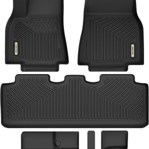 OEDRO Alfombrillas para suelo Tesla Modelo Y de 7 plazas 2020-2024, ajuste personalizado, tapetes de piso de Tesla Modelo Y de 7 plazas, OEDRO Alfombrillas para suelo Tesla Modelo Y de 7 plazas 2020-2024, ajuste personalizado, tapetes de piso de Tesla Modelo Y de 7 plazas,