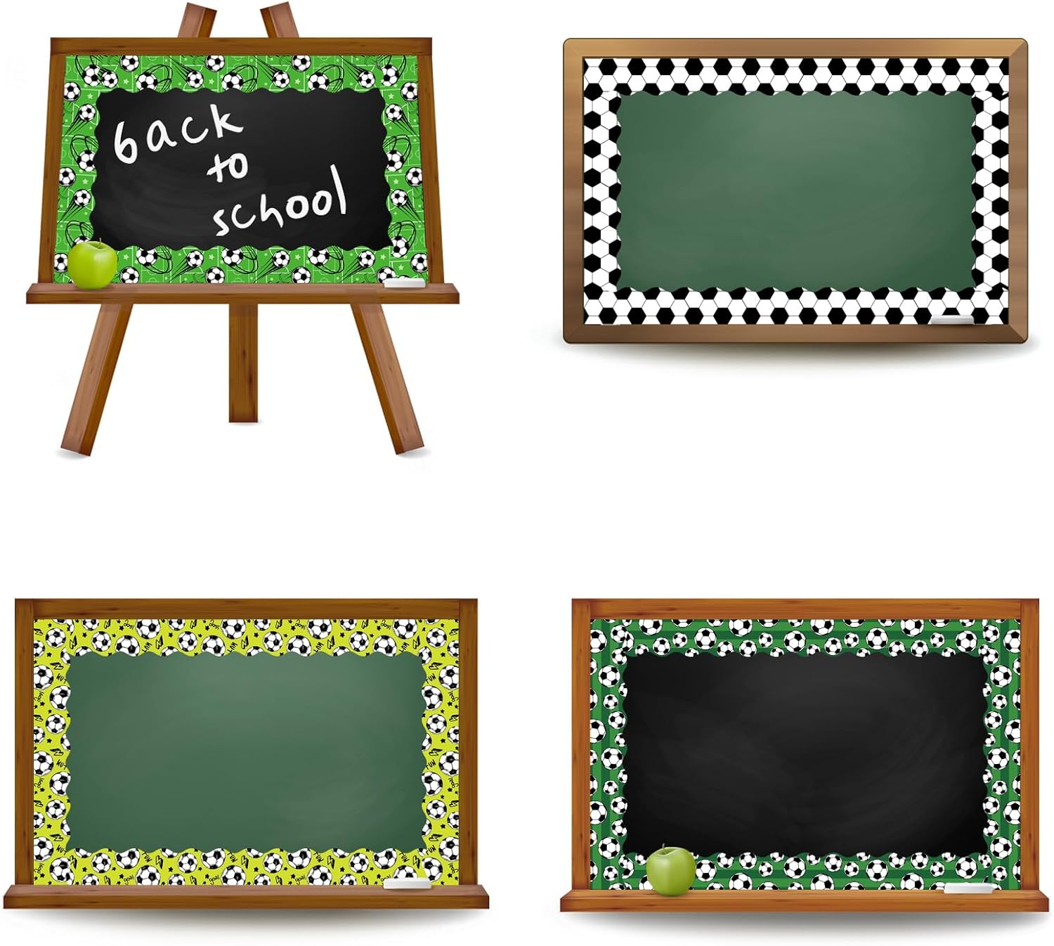 AnyDesign – Pegatinas autoadhesivas para tablón de anuncios de fútbol de 69 pies, diseño deportivo para decoración de aula y oficina