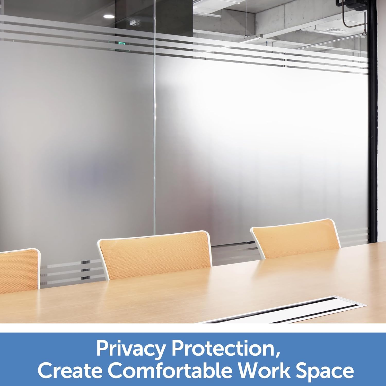 HIDBEA Película de privacidad esmerilada para ventana, no adhesivas, adhesivos de vidrio estáticos, bloqueo solar y UV, control de calor,